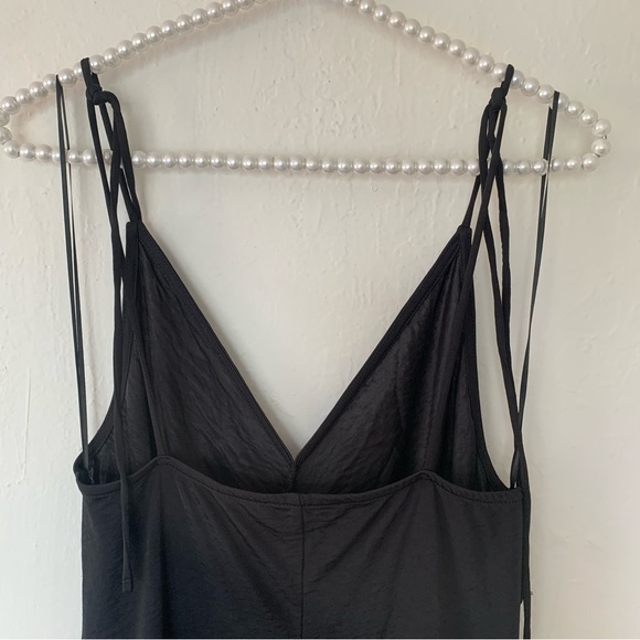 Zara Semi Sheer Tie Strap Maxi Dress - Picture 7 of 10